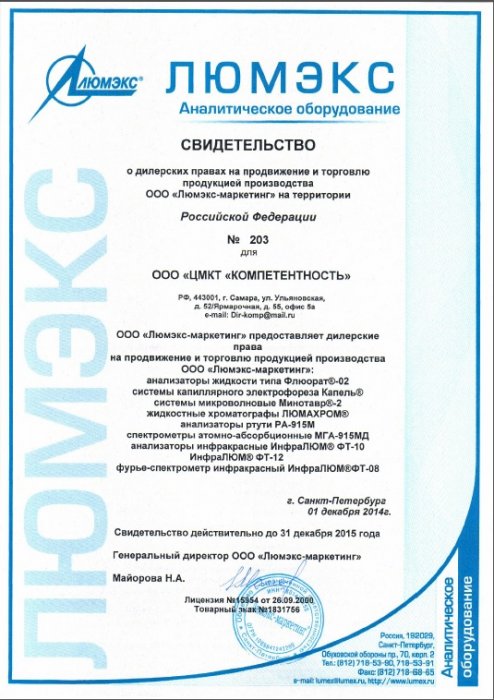 Свидетельство о дилерских правах